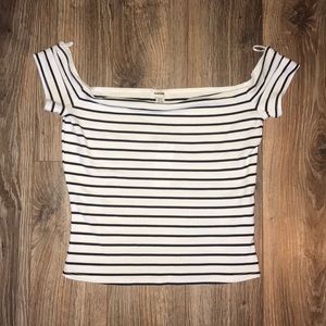 Off the shoulder crop top